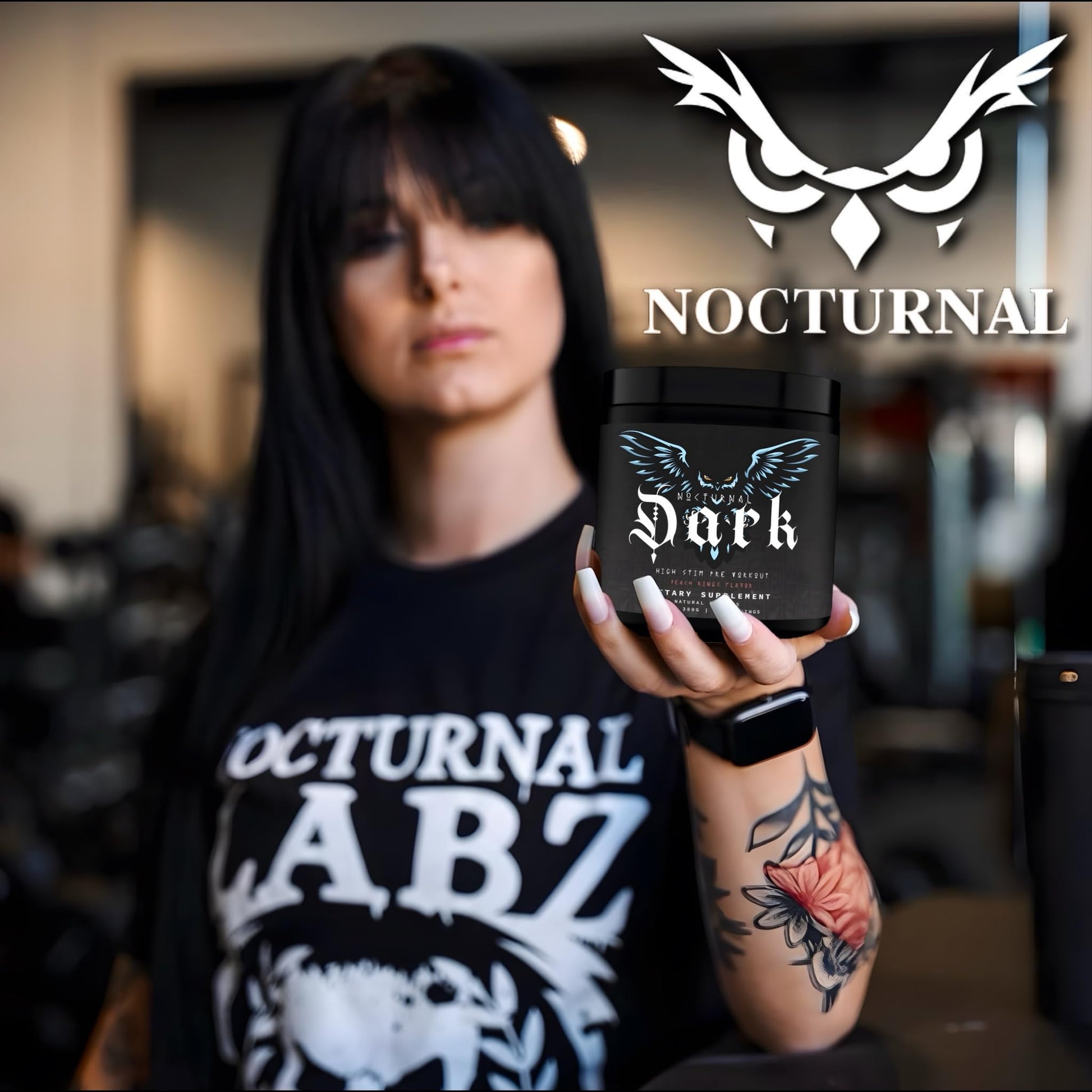 Nocturnal Labz Dark High Stim Pre Workout Powder | Potent Pre-workout Formula for Men NocturnalAu supplements