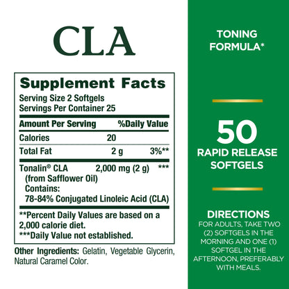 Nature's Bounty Tonalin Pills and Dietary Supplement, Diet and Body Support, 1000 mg Nature's BountyUS supplements