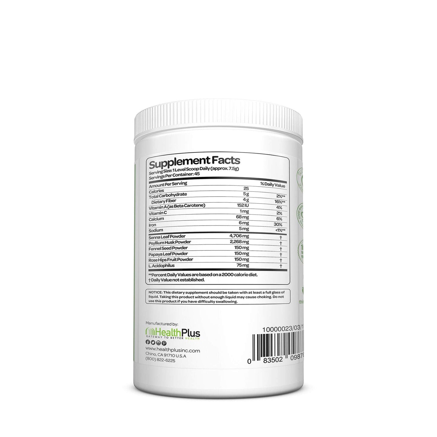 Health Plus Super Colon Cleanse: 10-Day Cleanse -Detox | More than 1 Cleanse, 12 Ounces Health PlusUS supplements
