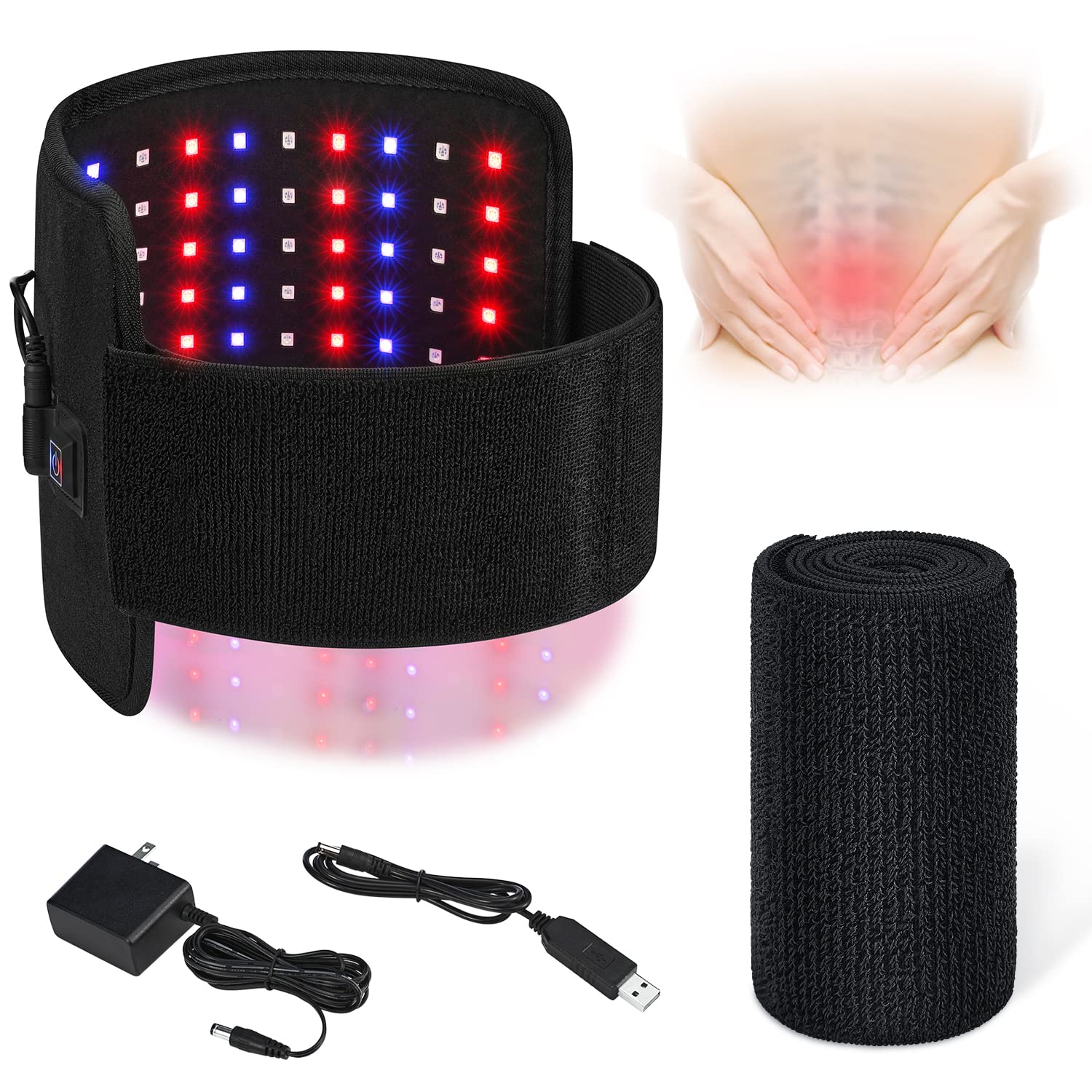LPSAFP Red Light Therapy Belt for Body, Wearable Device with Blue, red and Near Infrared Light LPSAFPAu supplements