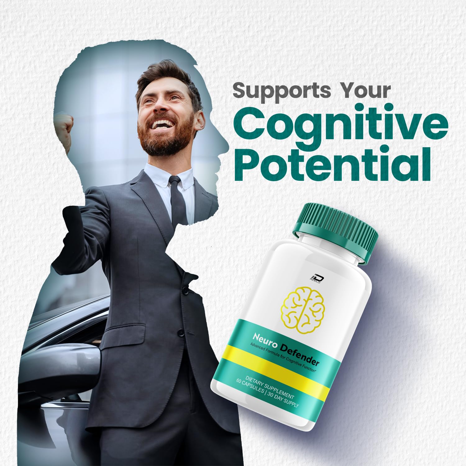 Neuro Defender Supplement Capsules – NeuroDefender Natural Blend Formula Focus Memory Support and Reviews (1 Pack – 60 Capsules) IndeloAu supplements