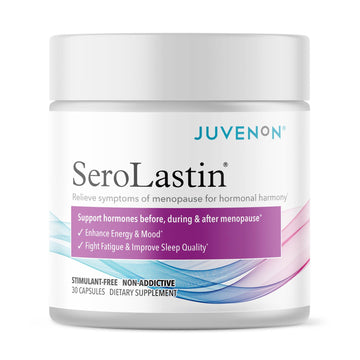 Juvenon Menopause Supplements for Women Mood Support, Hot Flashes Relief, Peri-Menopausal Support, Hormone Balance, Promote Calm, Energy, Clarity, Sleep, Natural Herbal Supplement, (30 Capsules) JuvenonAu supplements