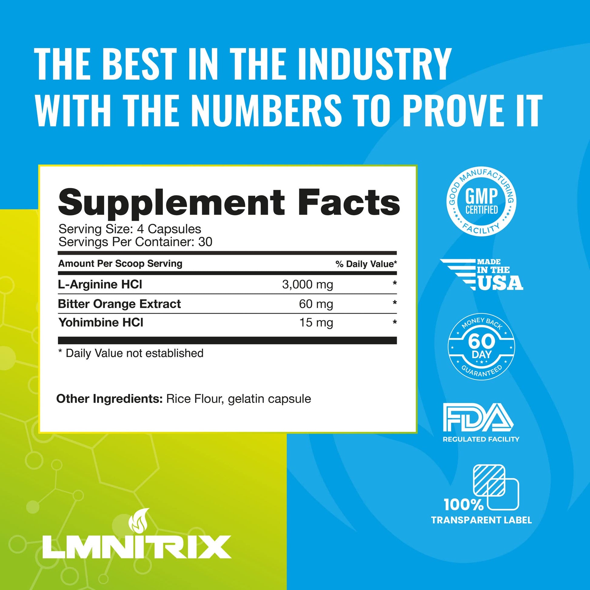LMNITRIX VEINZ OG Nitric Oxide Booster Pills with Yohimbe Pump Supplement N.O. Mens LMNITRIXAu supplements
