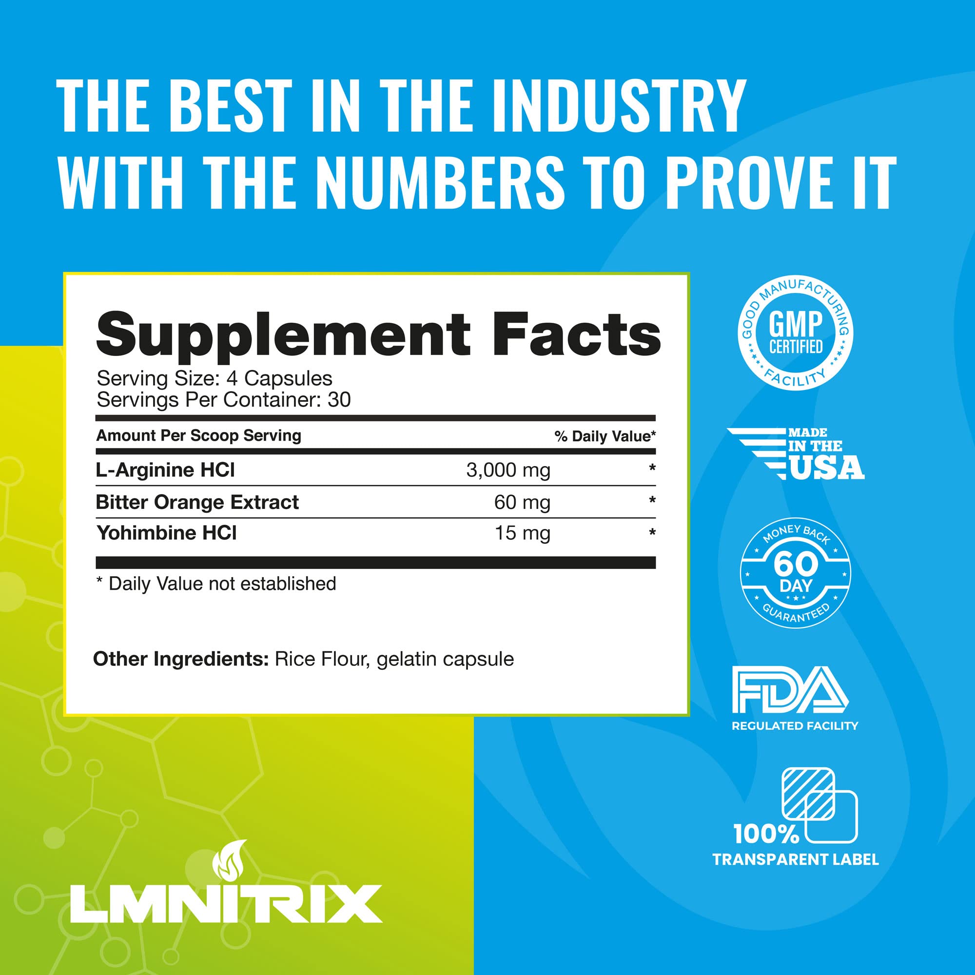 LMNITRIX VEINZ OG Nitric Oxide Booster Pills with Yohimbe Pump Supplement N.O. Mens LMNITRIXAu supplements
