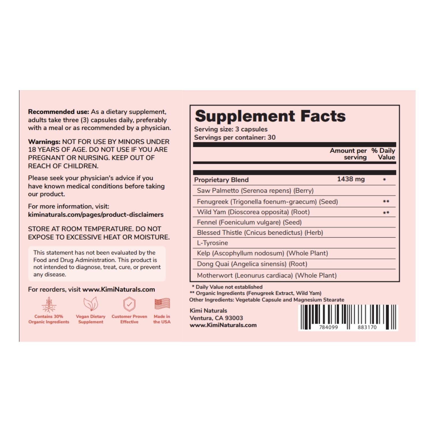 KIMI Naturals Breast Max Plus - Breast Enhancement Pills | Breast Enlargement Supplements with Fenugreek, Breast Growth, Supports Breast Firmness | 90 Capsules KIMIAu supplements