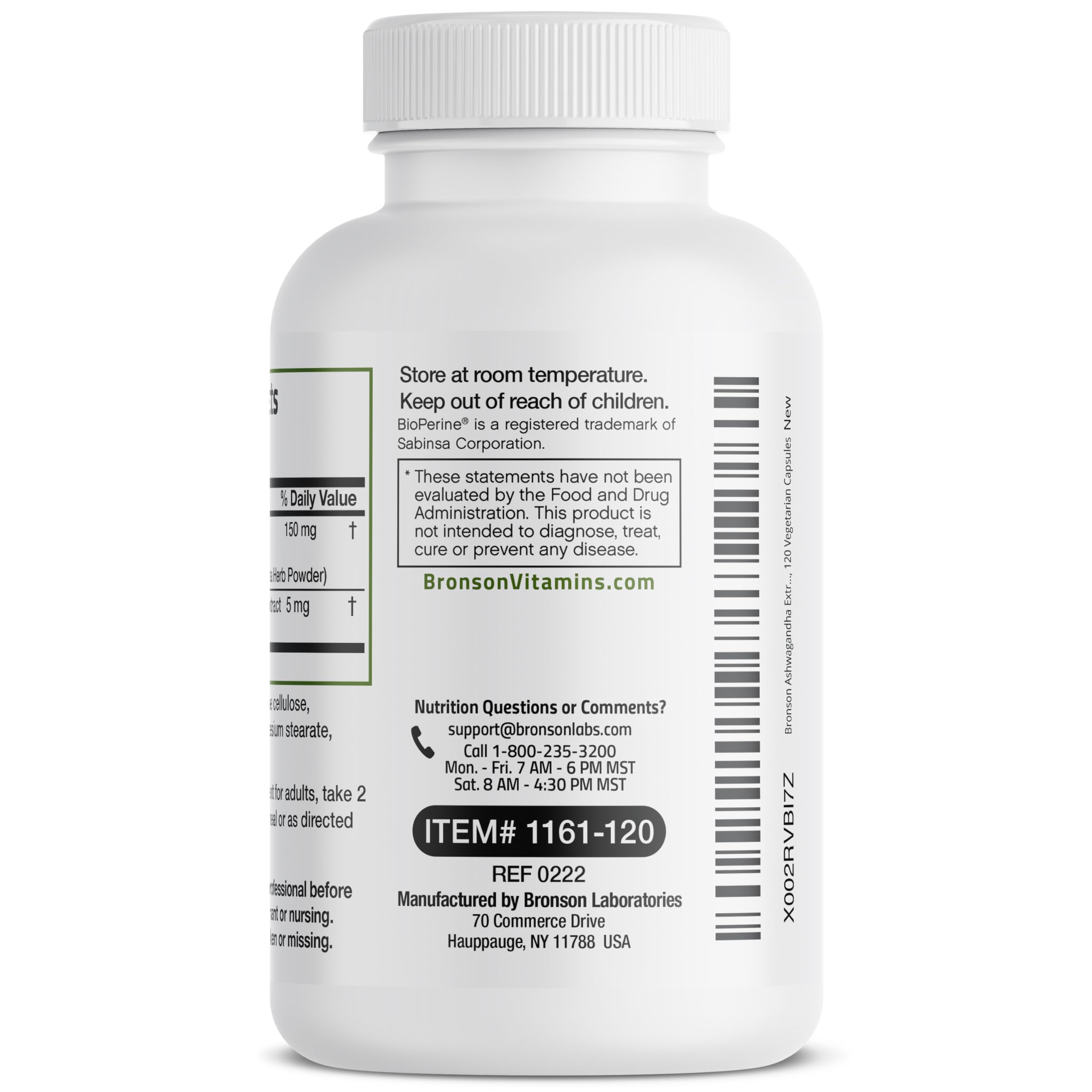 Bronson Ashwagandha Extra Strength Stress & Mood Support with BioPerine BronsonAu supplements