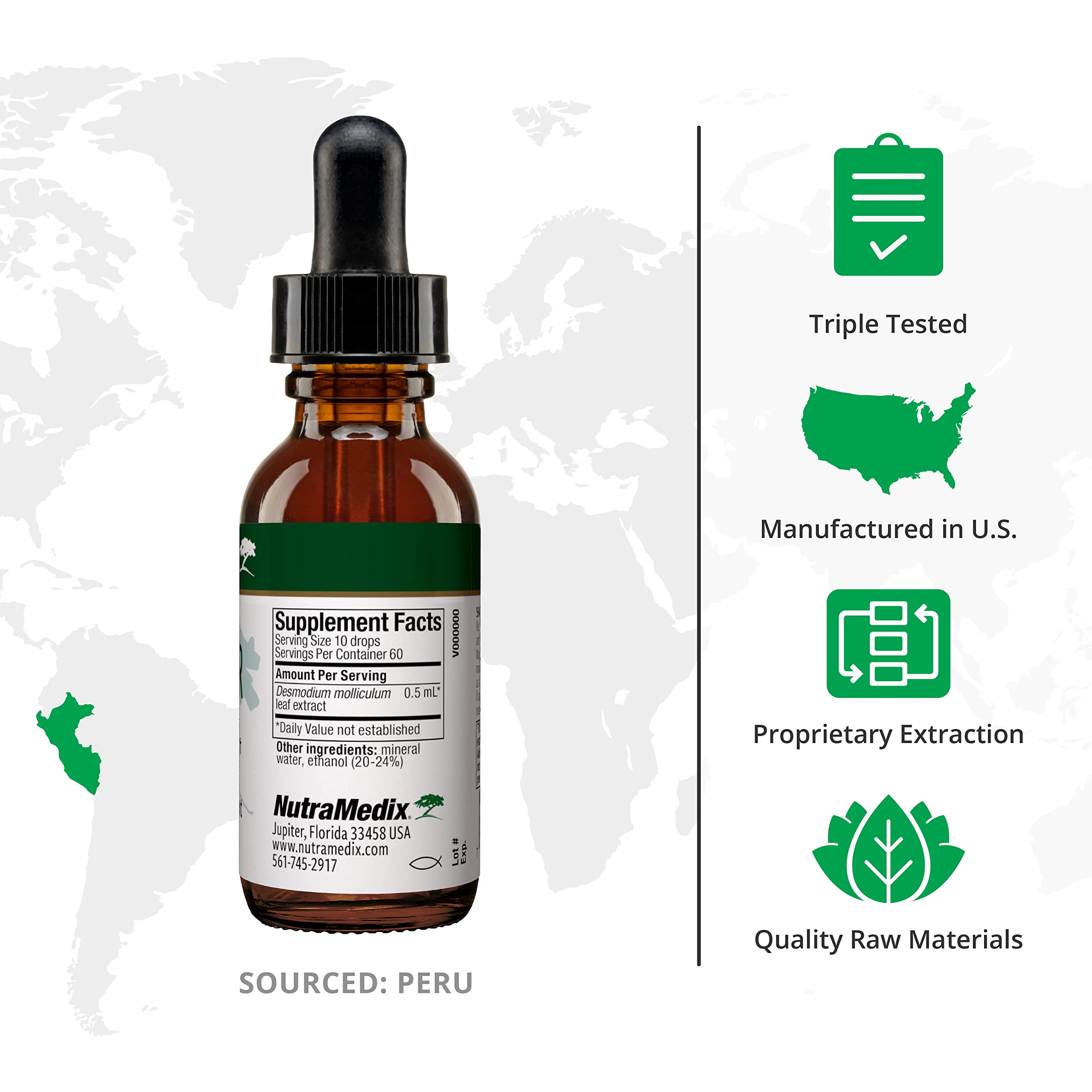 NutraMedix Burbur Detox Support Supplement - Desmodium Molliculum Extract Drops NutraMedixAu supplements