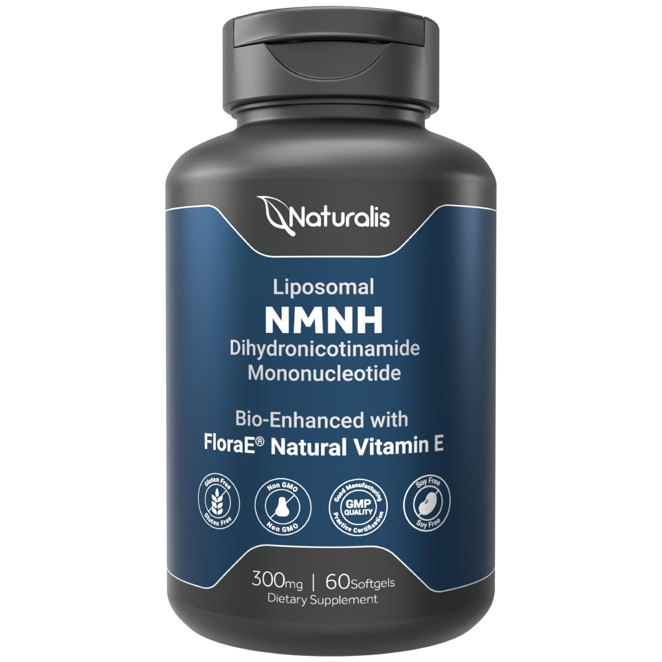 Naturalis Liposomal NMNH 300mg (NMN Alternative) | Boost NAD+ Levels & Support Healthy Aging* | Bioenhanced with Vitamin E for Advanced Absorption, Stability & Antioxidant Protection* | 60 Softgels NaturalisAu supplements