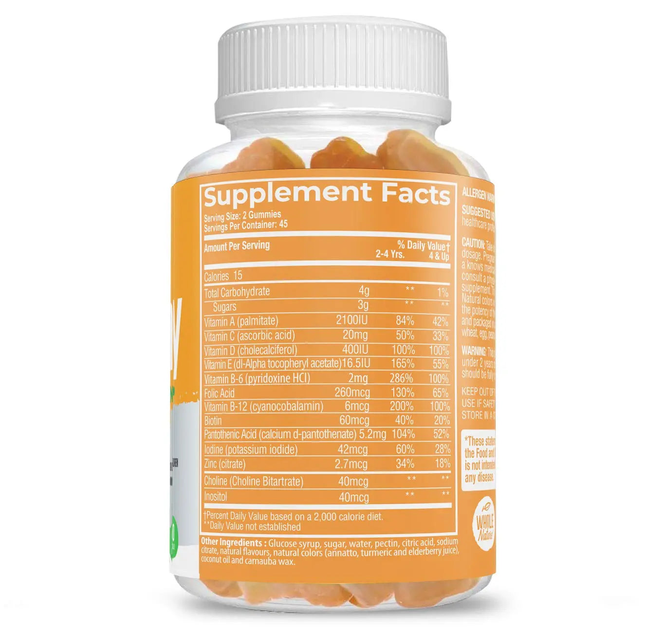 Whole Nature Kids Gummy Multivitamin - Complete Daily Essentials Childrens Vitamins and Minerals for Overall Wellness, 90 Gummies Whole NatureAu supplements