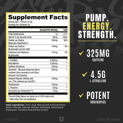 RYSE Up Supplements Loaded Pre Workout Powder Supplement for Men & Women RYSE Up SupplementsUS supplements