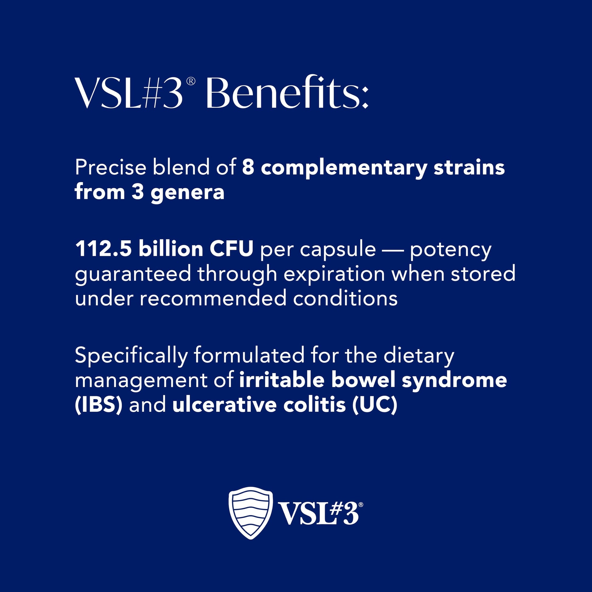 VSL#3® Probiotics for Digestive Health, IBS & UC Symptoms - 112.5B CFUs, High-Potency, Multi-Strain, Live, Refrigerated Probiotic, Medical Food for Gut Health Support in Men & Women, 60 Capsules VSL #3Au supplements
