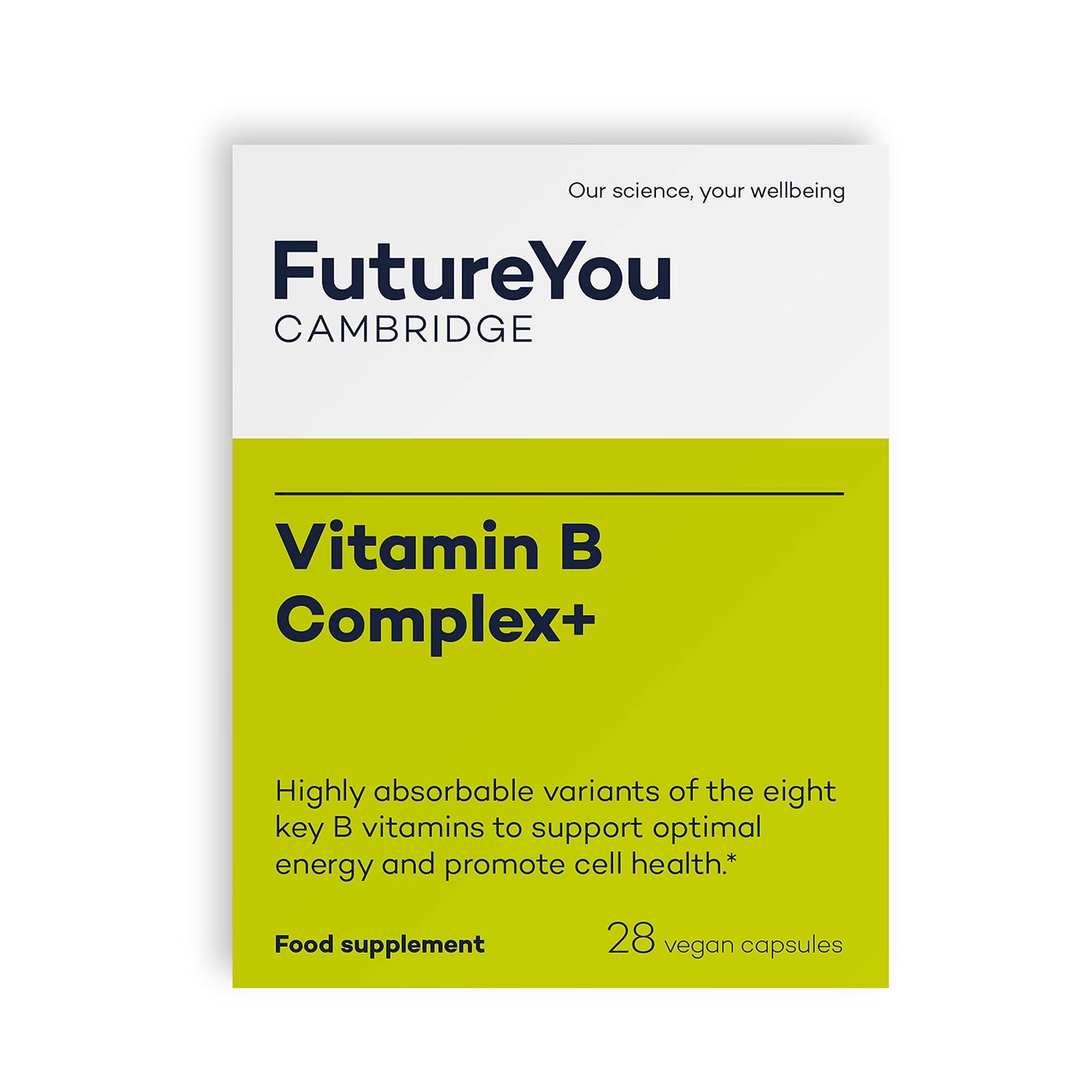 Vitamin B Complex+ Supplements – 8 Key B Vitamins for Optimal Cell Health – Energy Capsules FutureYou CambridgeUS supplements