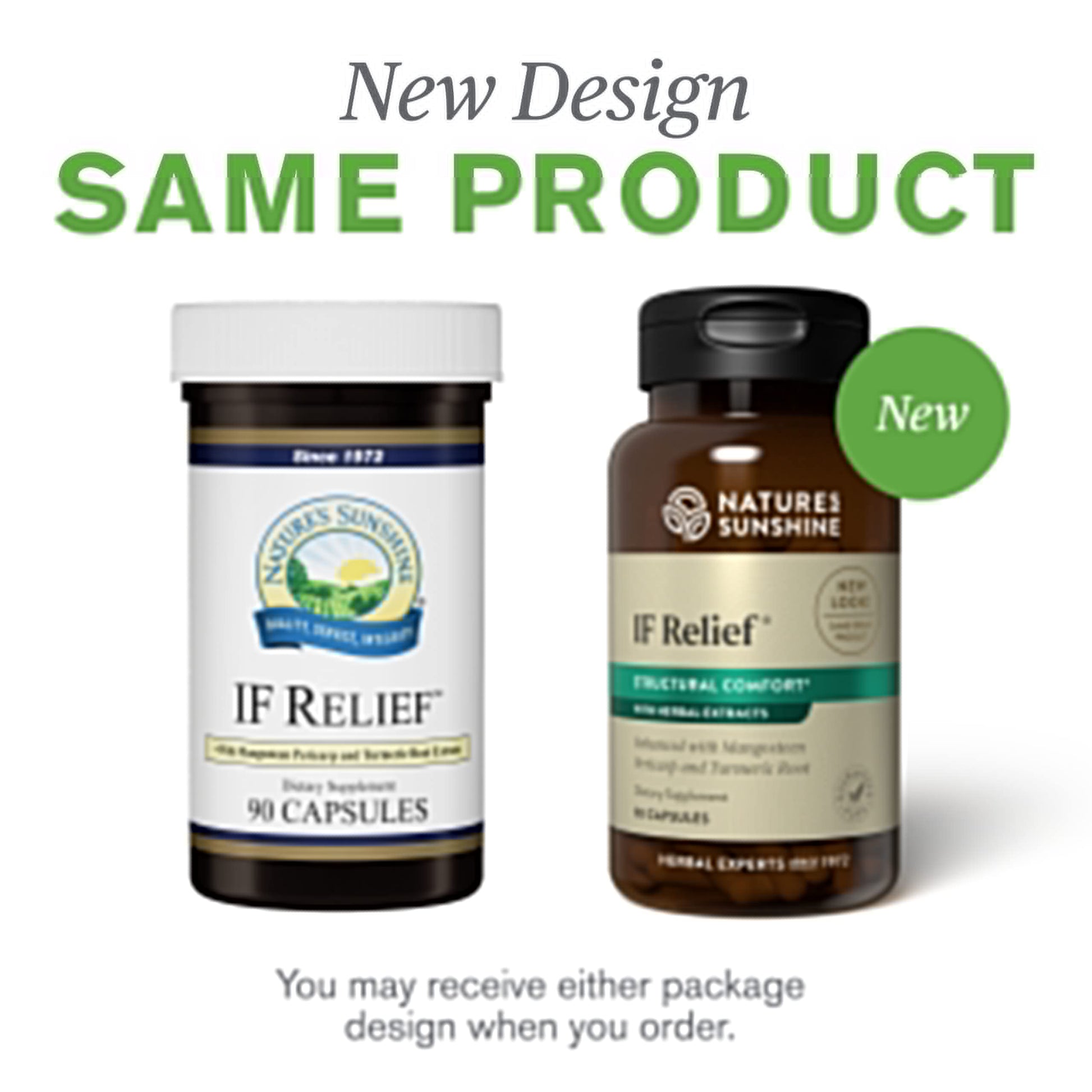 Nature's Sunshine IF Relief, 90 Capsules | Powerful Combination of Herbs That May Support The Body's Natural Process for Dealing with Muscle Pain Following Exercise Nature's SunshineAu supplements