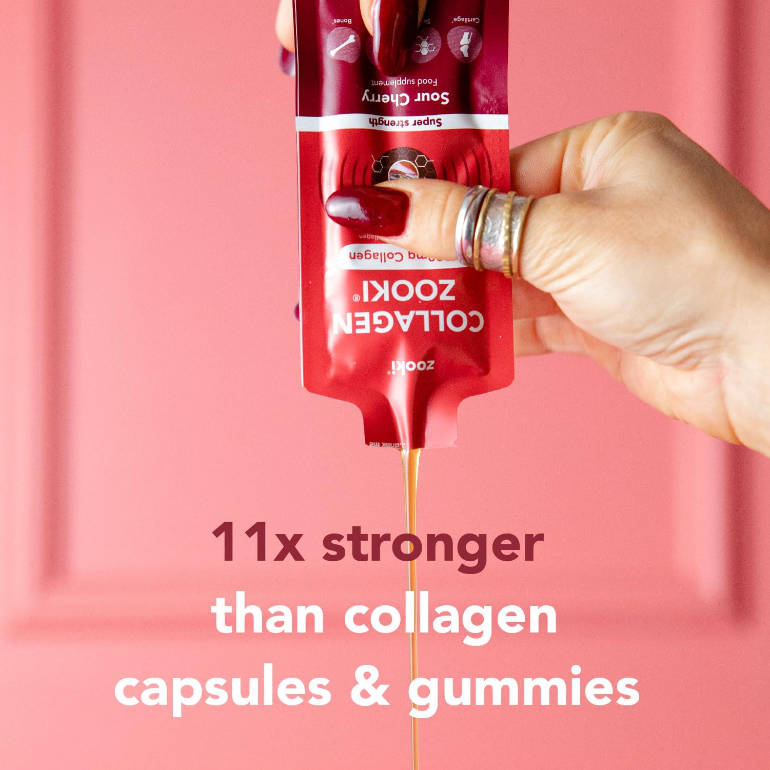 Zooki 11,000mg Super Strength Marine Collagen Liquid Sachets | Hydrolysed Marine Collagen Peptides ZookiAu supplements