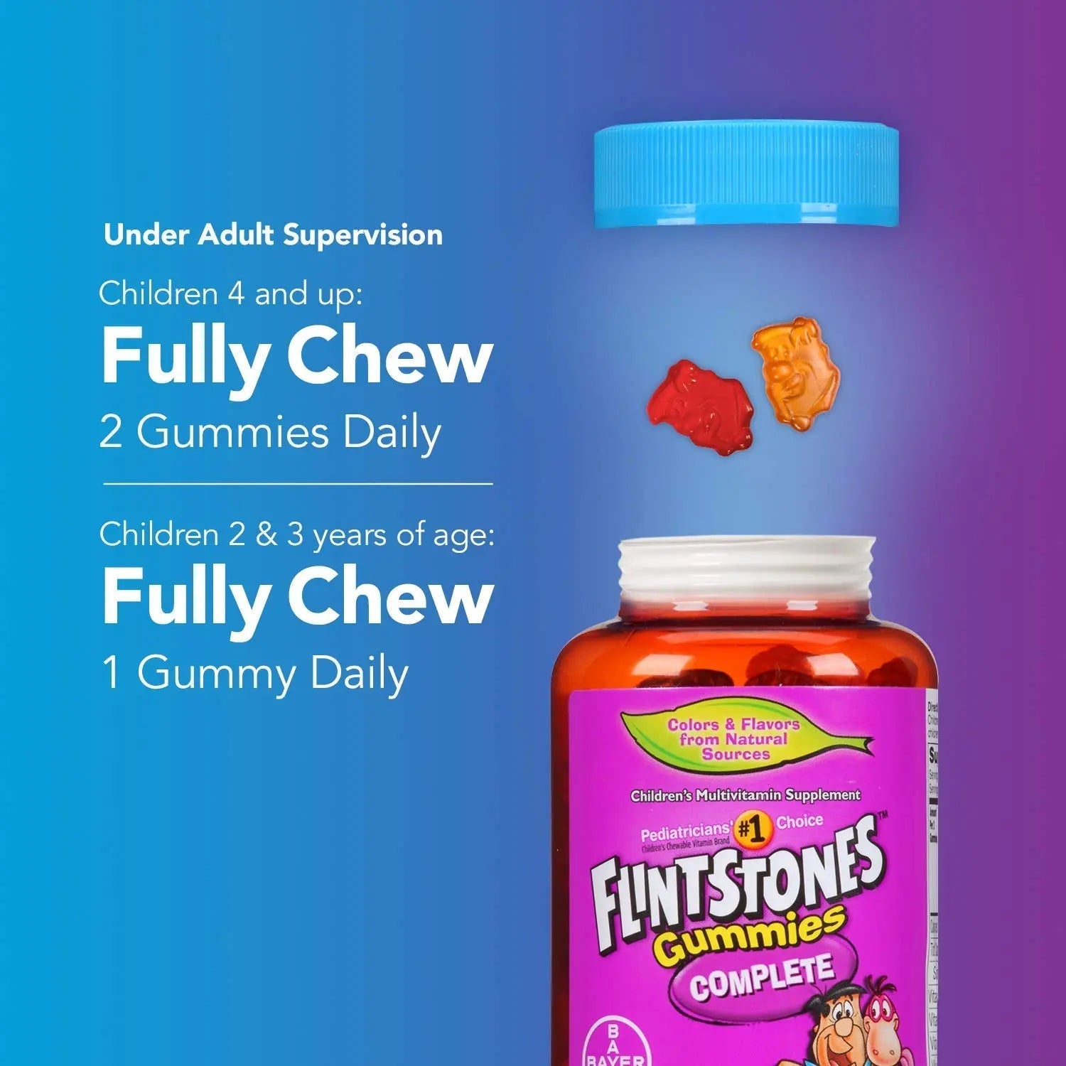 Flintstones Children's Complete Multivitamin Gummies, 70 Count Flintstones VitaminsAu supplements