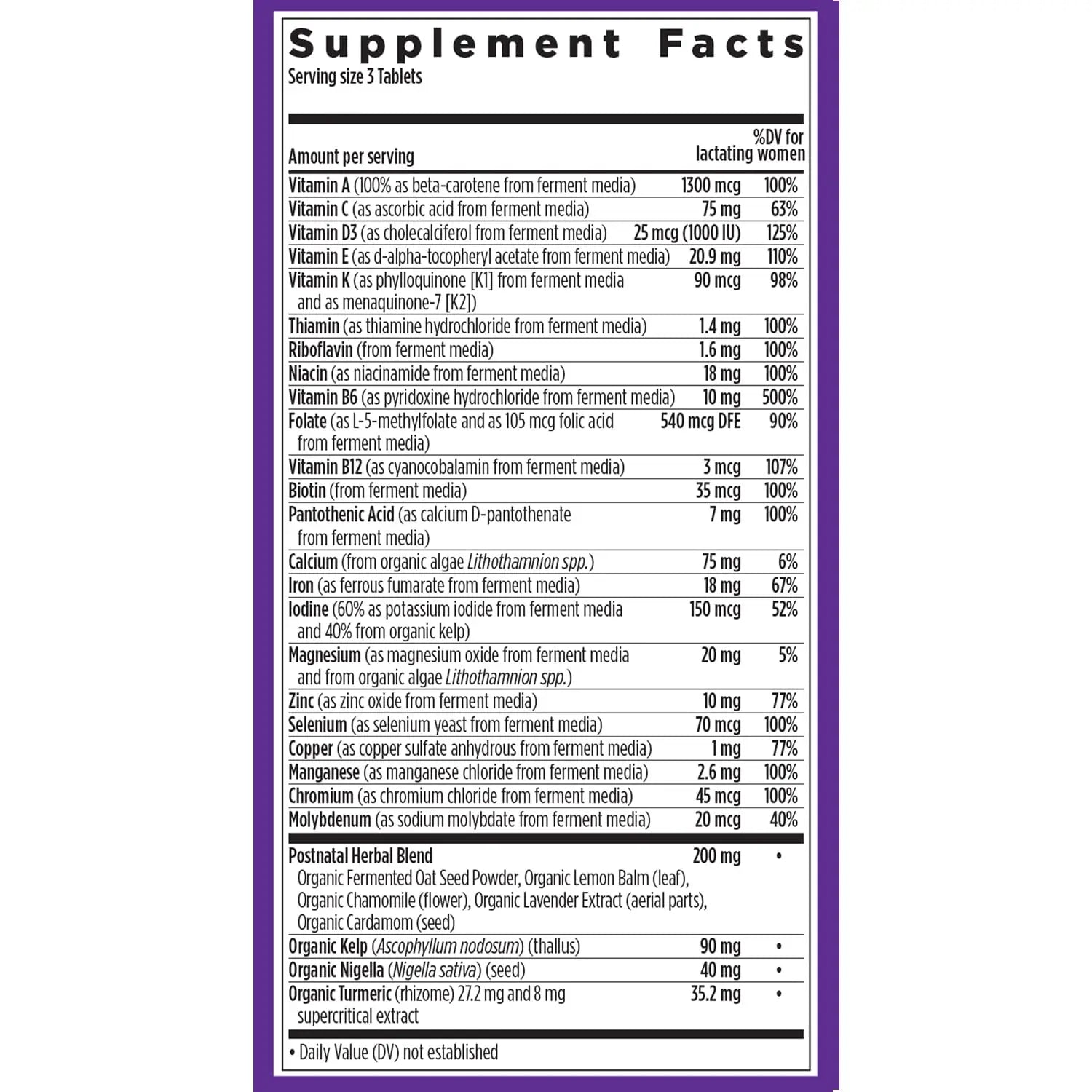 New Chapter, Postnatal Vitamins Lactation Supplement, Complete Multivitamin with Fermented Vitamin D3 + B Vitamins New ChapterAu supplements