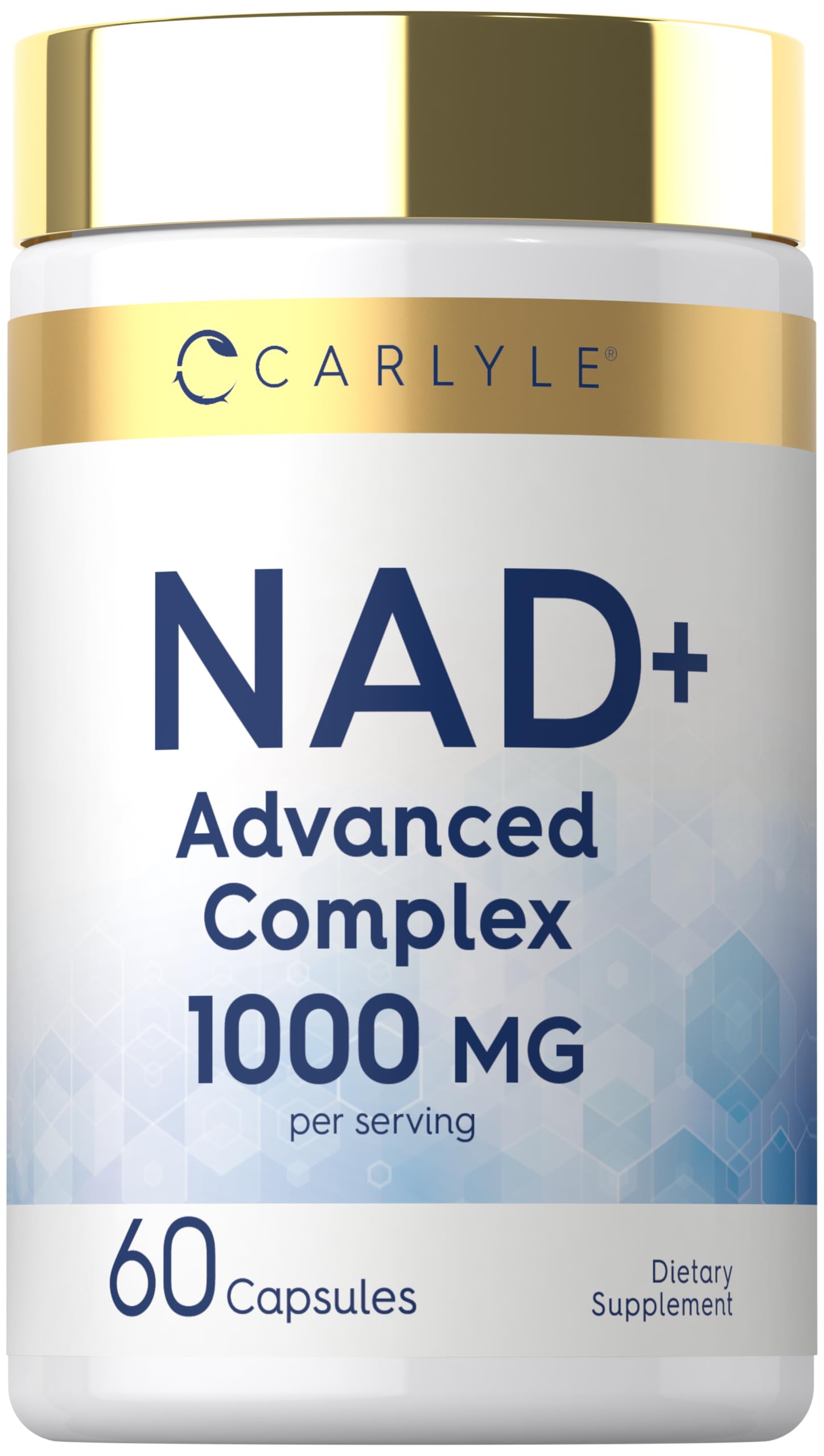 Carlyle NAD+ Supplement 1000 mg | 60 Capsules | with Resveratrol and Collagen | Advanced Complex for Women and Men | Non-GMO & Gluten Free CarlyleAu supplements