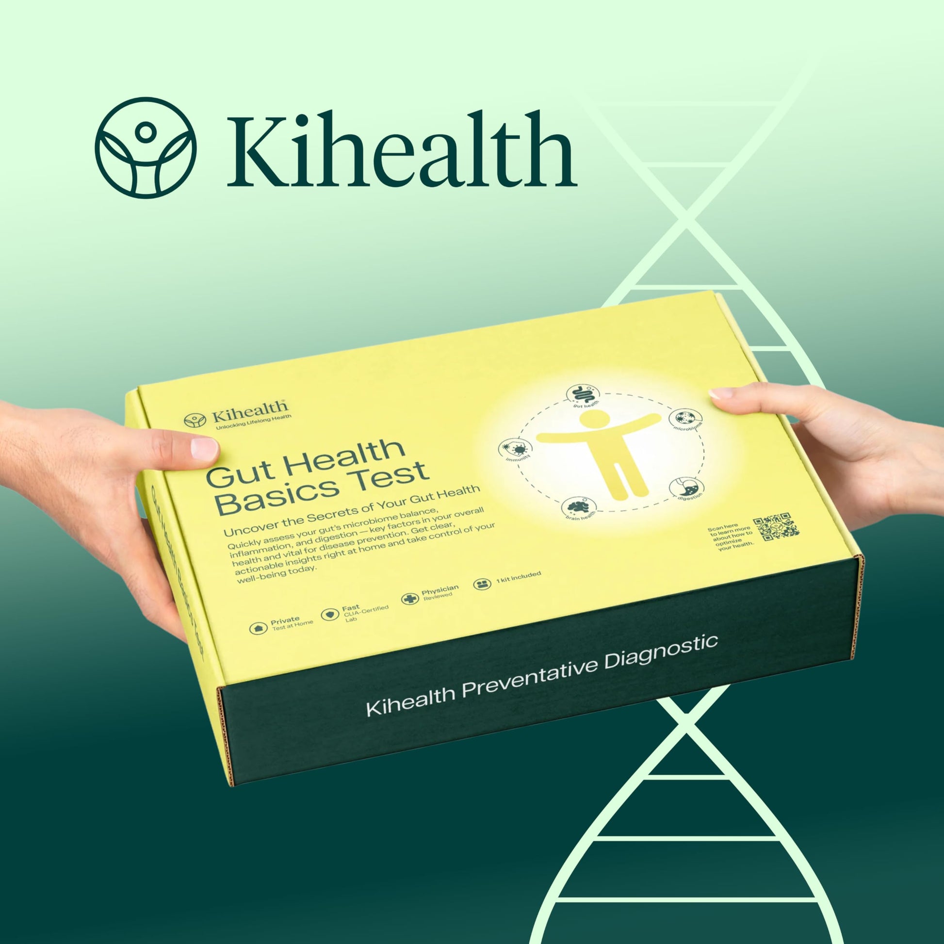 KiHealth – Gut Health Basics Test – at-Home Stool Test for Digestion, Inflammation, and Microbiome Balance – at-Home Kit KihealthAu supplements