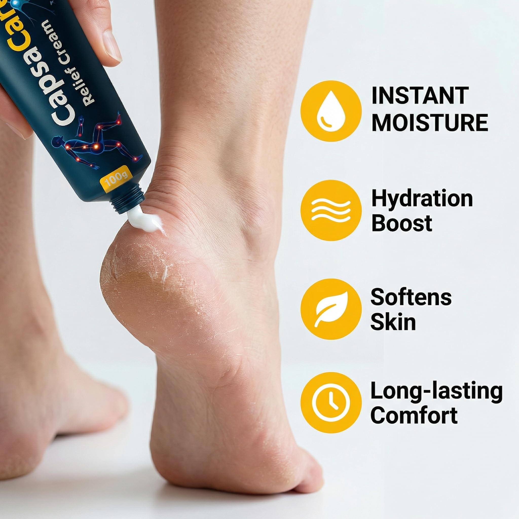 CapsaCare Neuropathy Relief Cream - with Capsaicin & Arnica, Menthol for Muscle & Joint Comfort, Fast Absorbing Formula for Feet, Hands, Legs, and Waist (2Pcs) MCArthurAu supplements