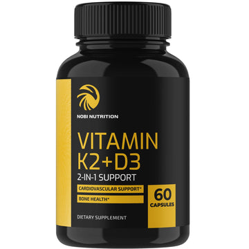 Vitamin D3 K2 5000 IU for Immune System, Strong Bones & Teeth Support | Vitamin D3 Nobi NutritionUS supplements