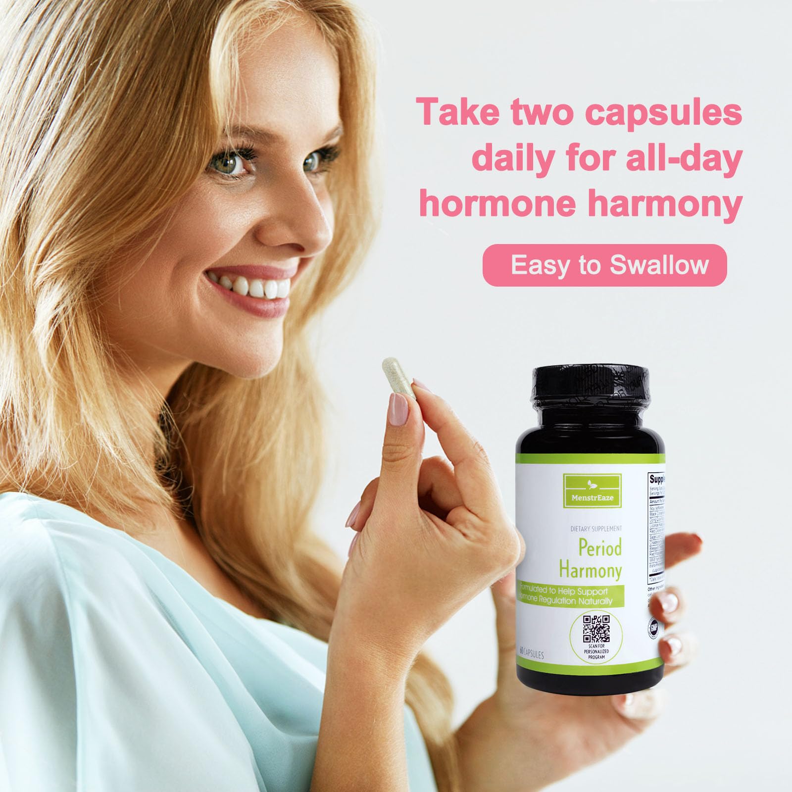 MenstrEaze PMS Relief & Hormone Balance for Women, with Black Cohosh, Vitex, Wild Yam MenstrEazeAu supplements