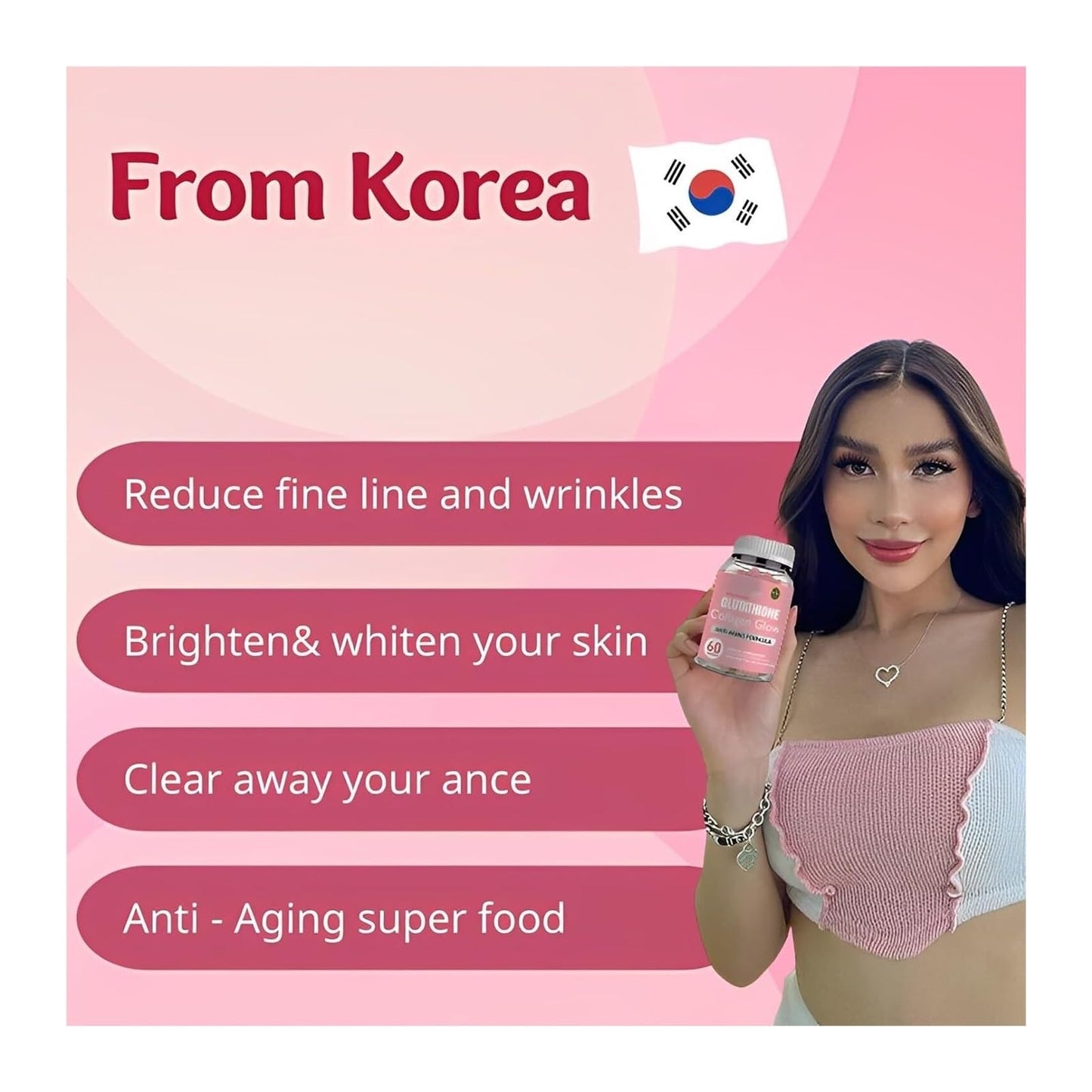Glutathione Collagen Gummies, Glutathione Collagen Glow Gummies for Skin Care ECLAYAUS supplements