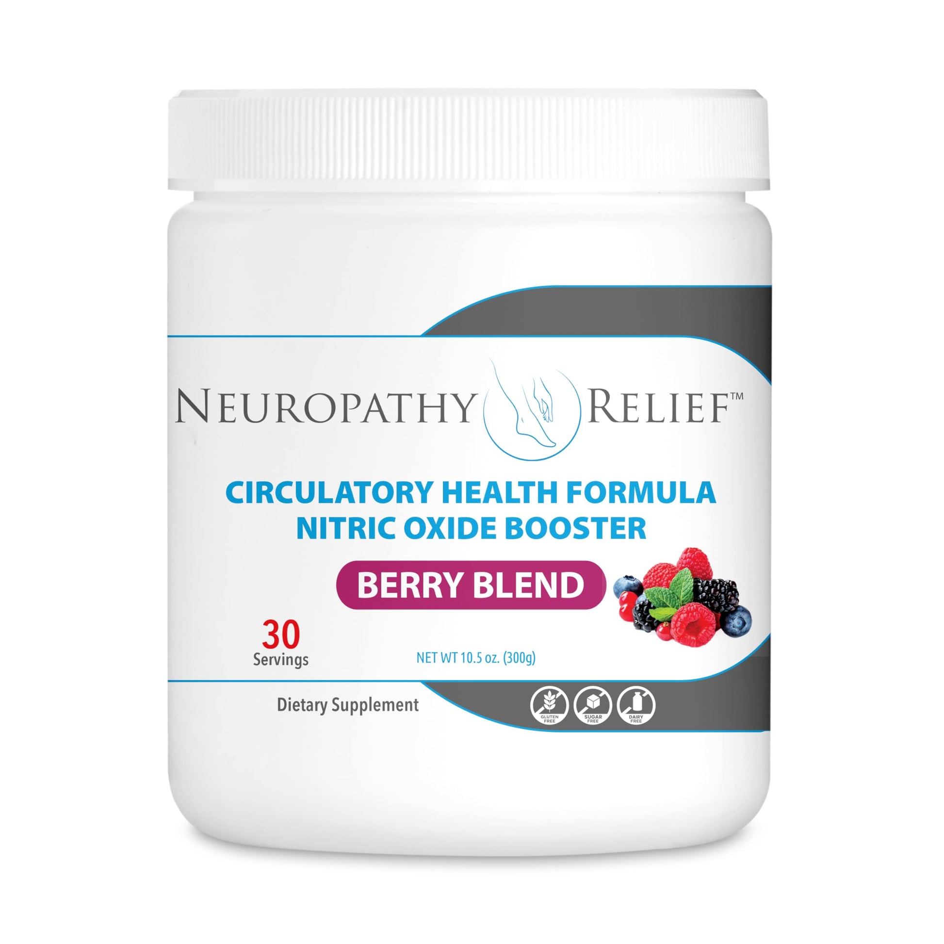 Neuropathy Relief - Circulatory Health Formula Nitric Oxide Booster - Berry Blend - L-Arginine Neuropathy ReliefAu supplements