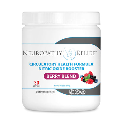 Neuropathy Relief - Circulatory Health Formula Nitric Oxide Booster - Berry Blend - L-Arginine Neuropathy ReliefUS supplements
