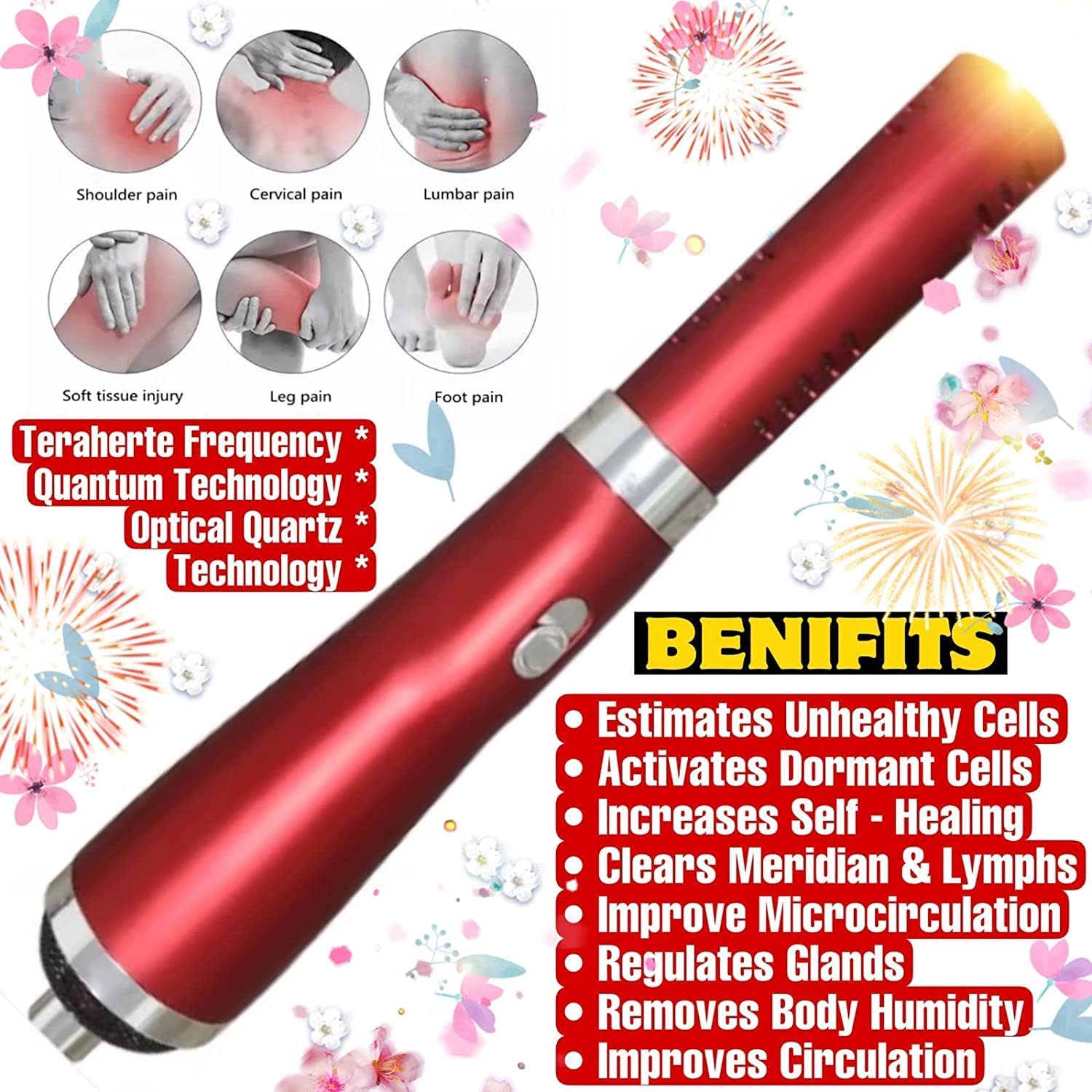 ACS MAT Electric Teracare Tera Heartz Healing Device iTeracare Device 3 in 1 Technology ACS MATAu supplements