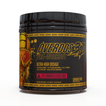 OVERDOS3D Pre-Workout Powder | Ultra-High Dosage | for Advanced Users ONLY Heath SecretUS supplements