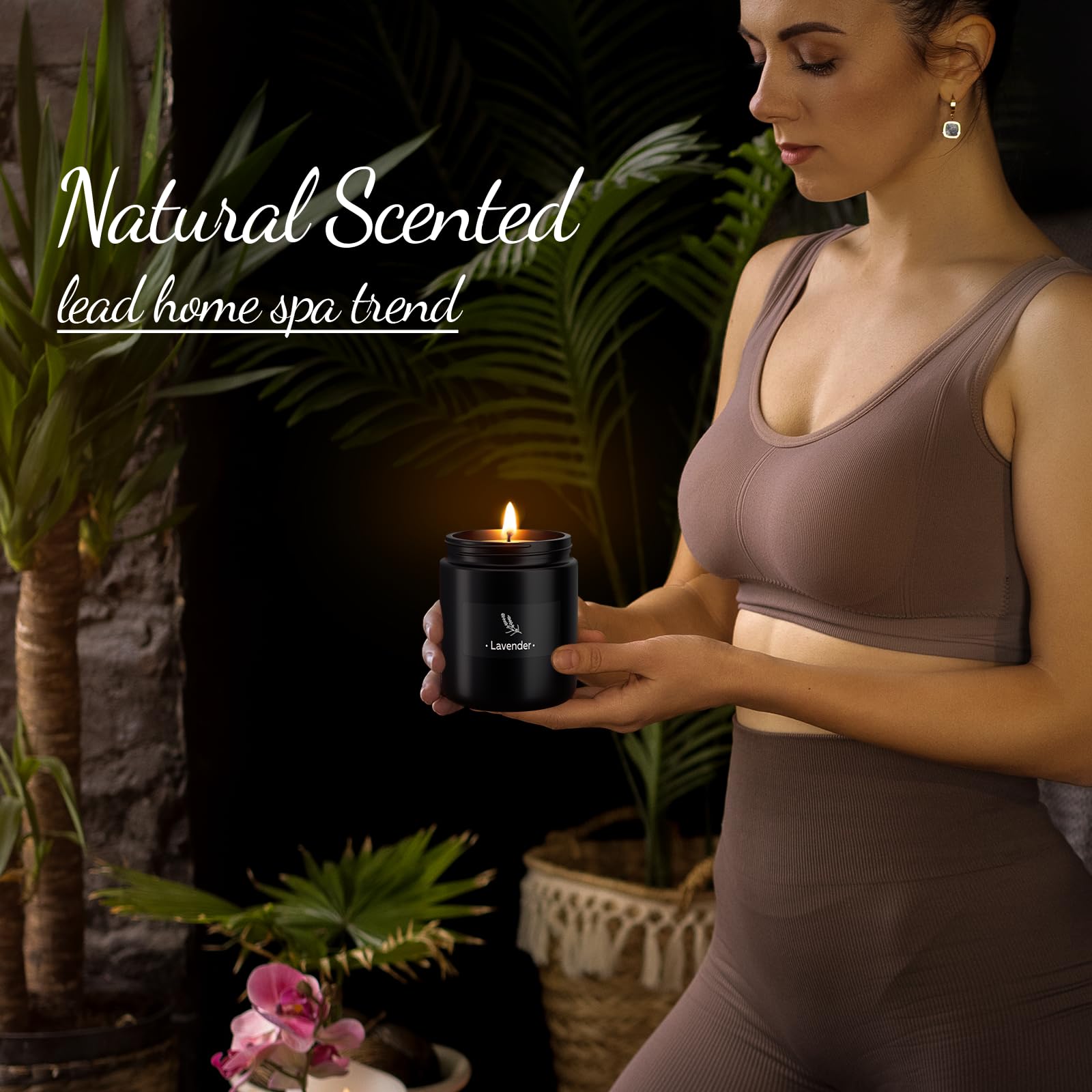 2 Pack Scented Candles for Home Scented, Strong Fragranced Aromatherapy Candles - 6 Oz TranquilBlissAu supplements