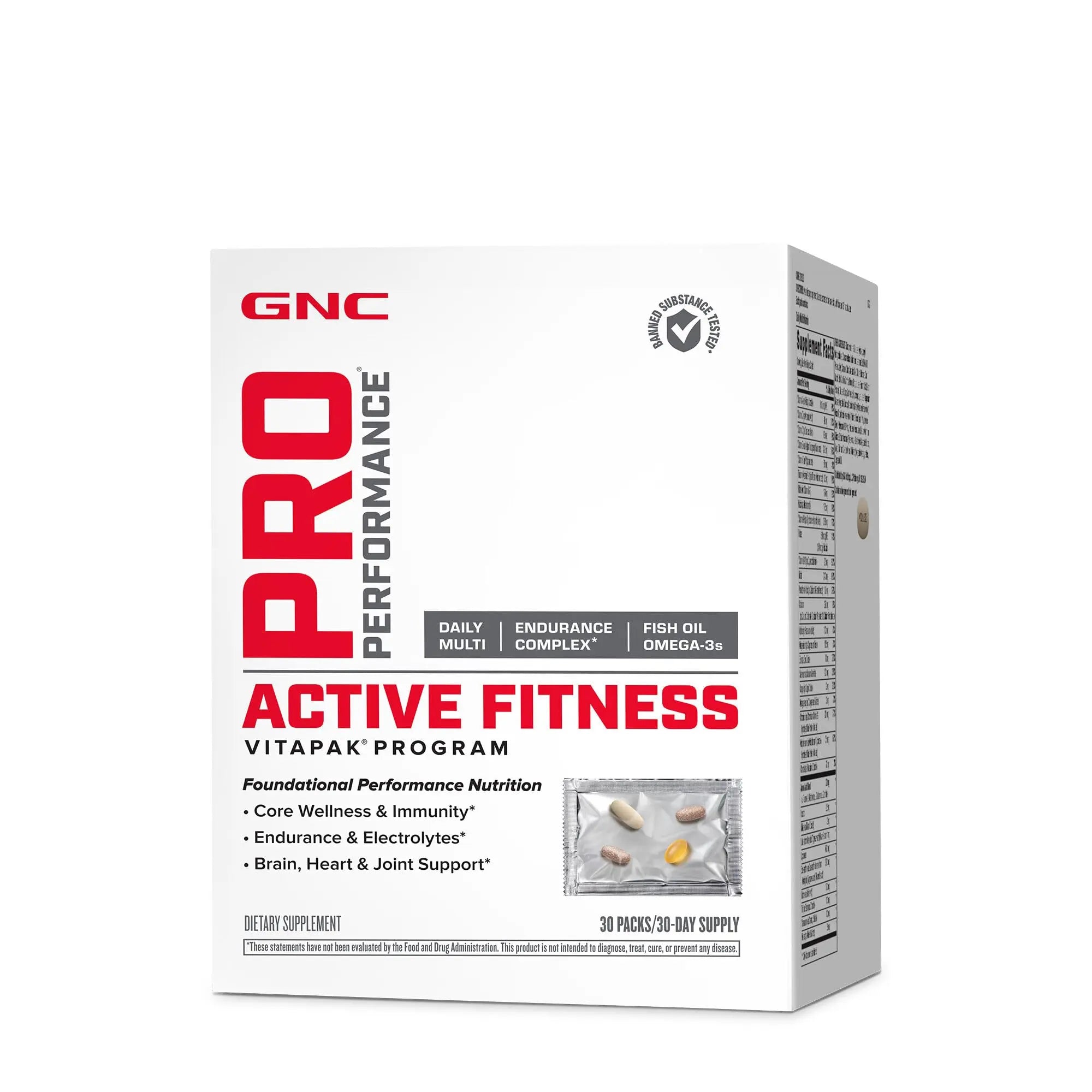 GNC Pro Performance Active Fitness Vitapak Program | 30 Servings GNCAu supplements