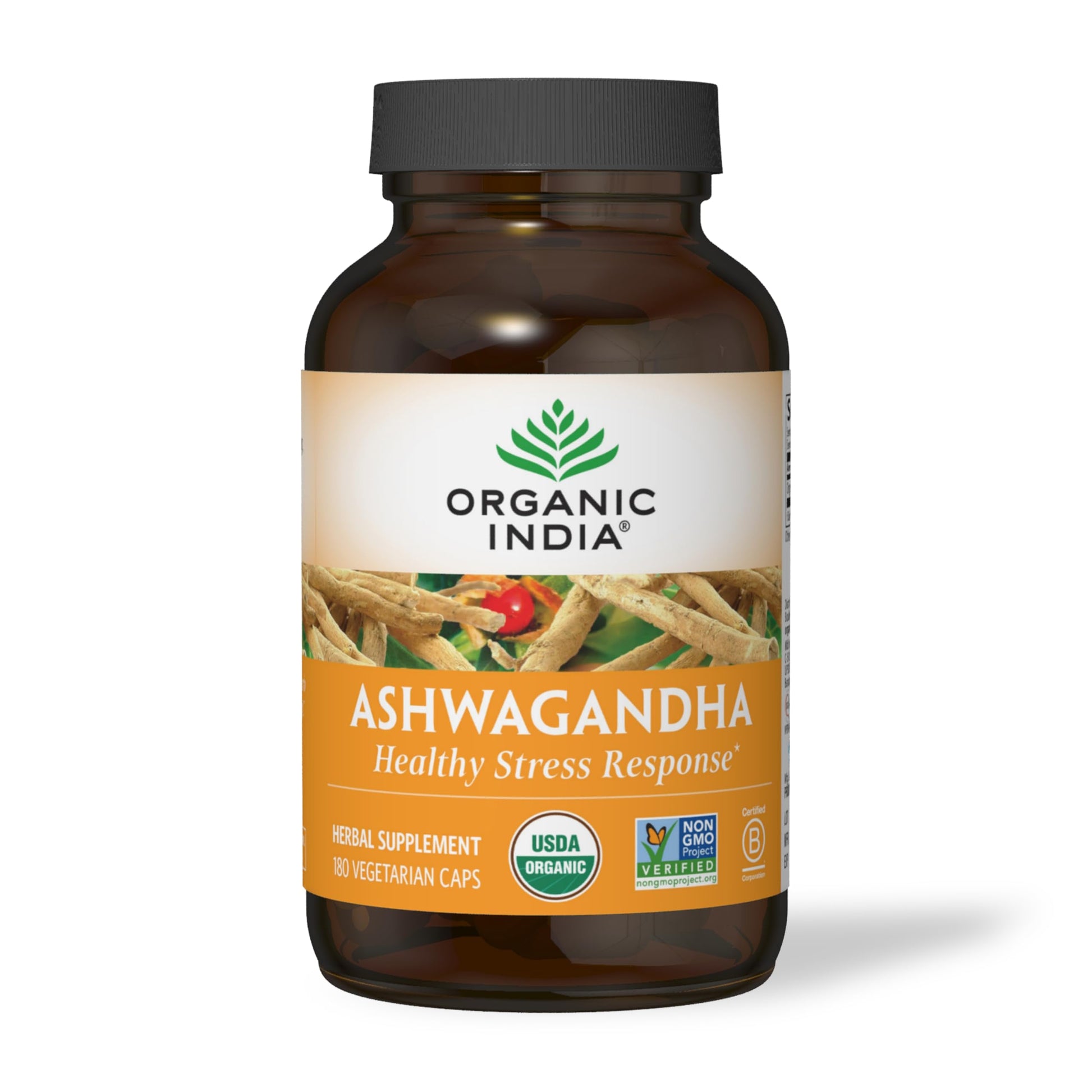 Organic India Ashwagandha Herbal Supplement - Stress Response Support, Vegan, Gluten Organic IndiaAu supplements