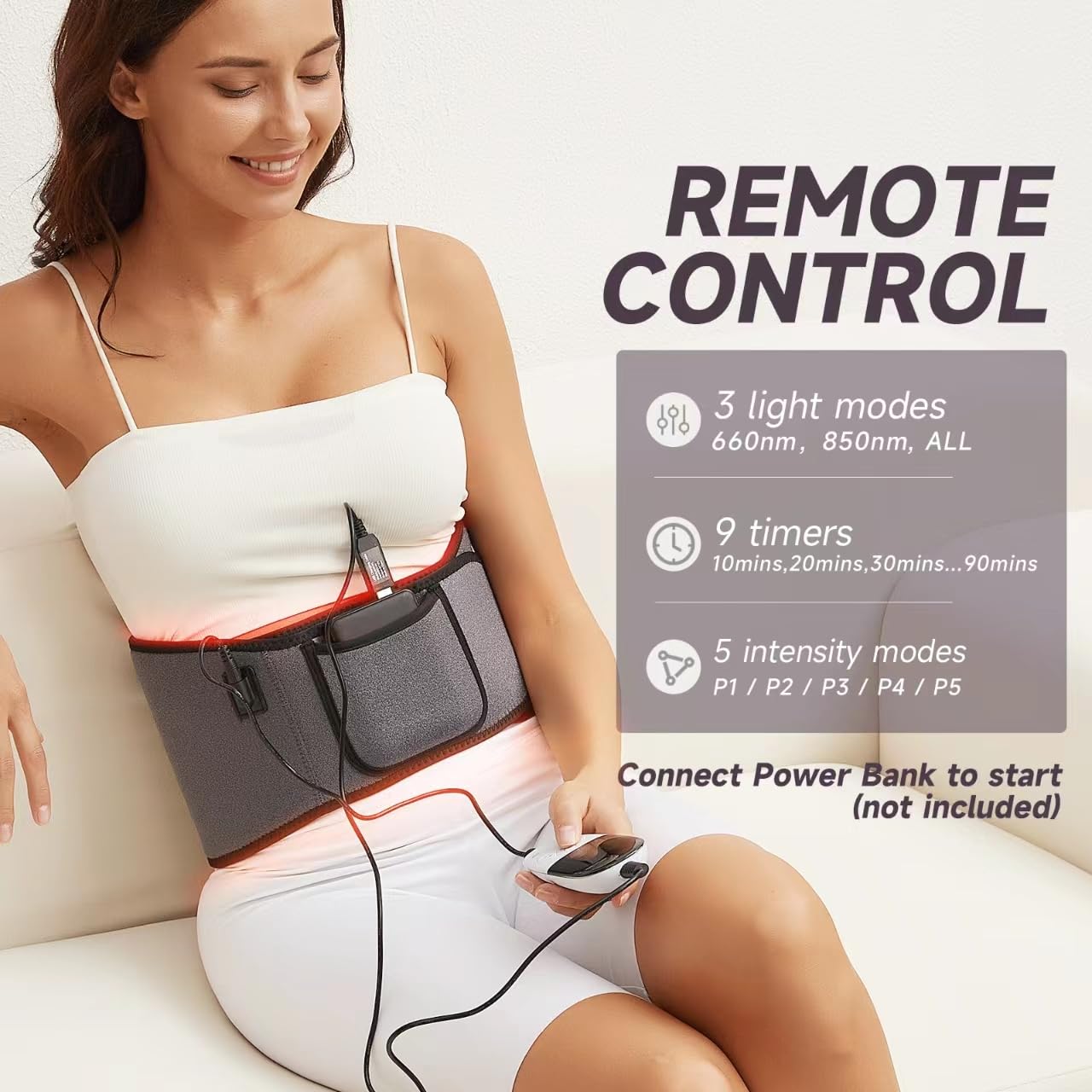 Headot Red Light Therapy Wrap Belt for Body, Men and Women Gift,100 LEDs,5Gears 9Timers HeaDotAu supplements