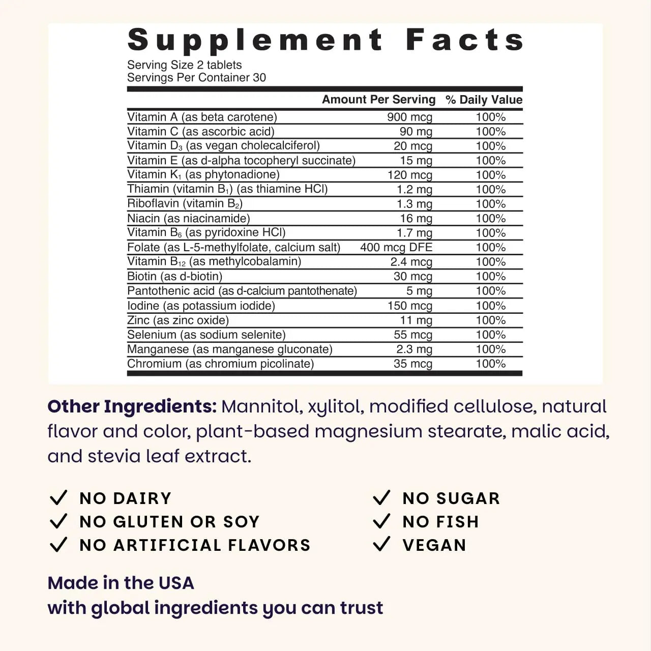 EZ Melts Women's Multi + Hair Growth - Daily Multivitamin for Women - Supports Healthy Energy Levels & Reduced Hair Shedding EZ MeltsAu supplements