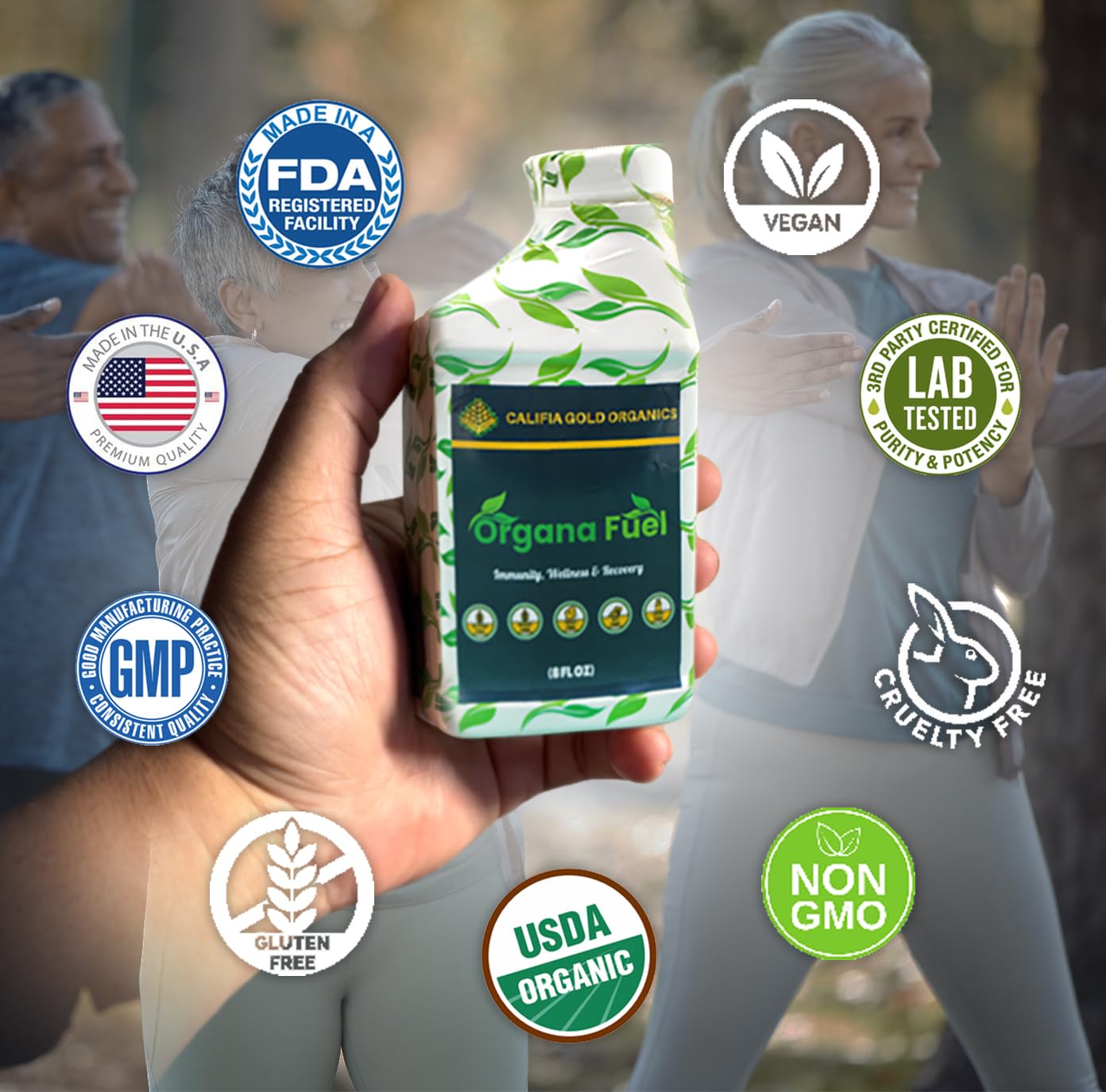 Organa Fuel 30-Day Supply: Advanced Liquid Immune Support Supplement, Supports Cellular, Gut & Organ Health, Vitamins, Minerals, Superfoods, Antioxidant. for Adults & Kids 12+ - 8 fl oz (Pack of 1) Organa FuelAu supplements