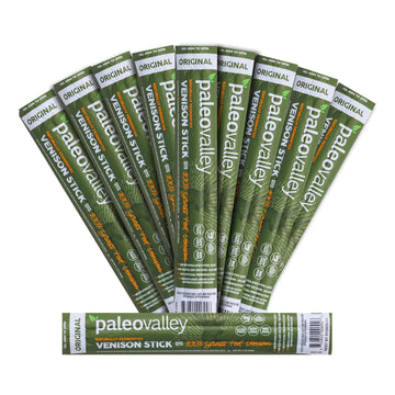 Paleovalley 100% Grass Fed Venison Sticks – 10 Pack – Keto-Friendly, High Protein, Low-Calorie Snack – Omega-3 Rich, Gluten-Free, Nitrate-Free, Naturally Flavored – Healthy On-the-Go Meat Snack PaleovalleyUS supplements