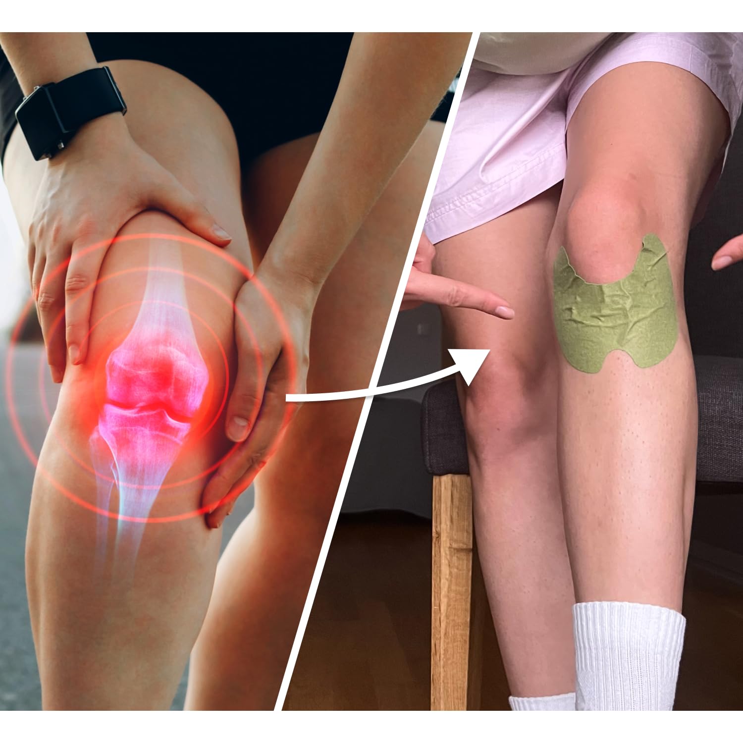 Wellnee Knee & Joint Wellness Bundle – Herbal Patches (10 pcs) & Support Capsules (90 servings) WellneeAu supplements