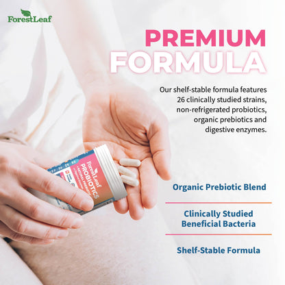 ForestLeaf Womens Probiotic 50 Billion CFU with Organic Prebiotics, Digestive Enzymes ForestLeafUS supplements