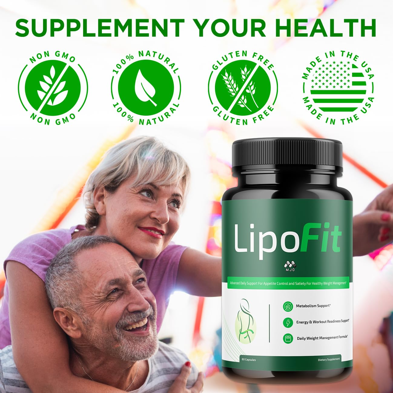 (5 Pack) Lipo Fit Capsules, Official Lipo Fit Pills with All Natural Ingredients, Advanced Overall Health & Wellness Vitamin Supplement Formula for Maximum Strength Multivitamin Support (300 Capsules) MJOAu supplements