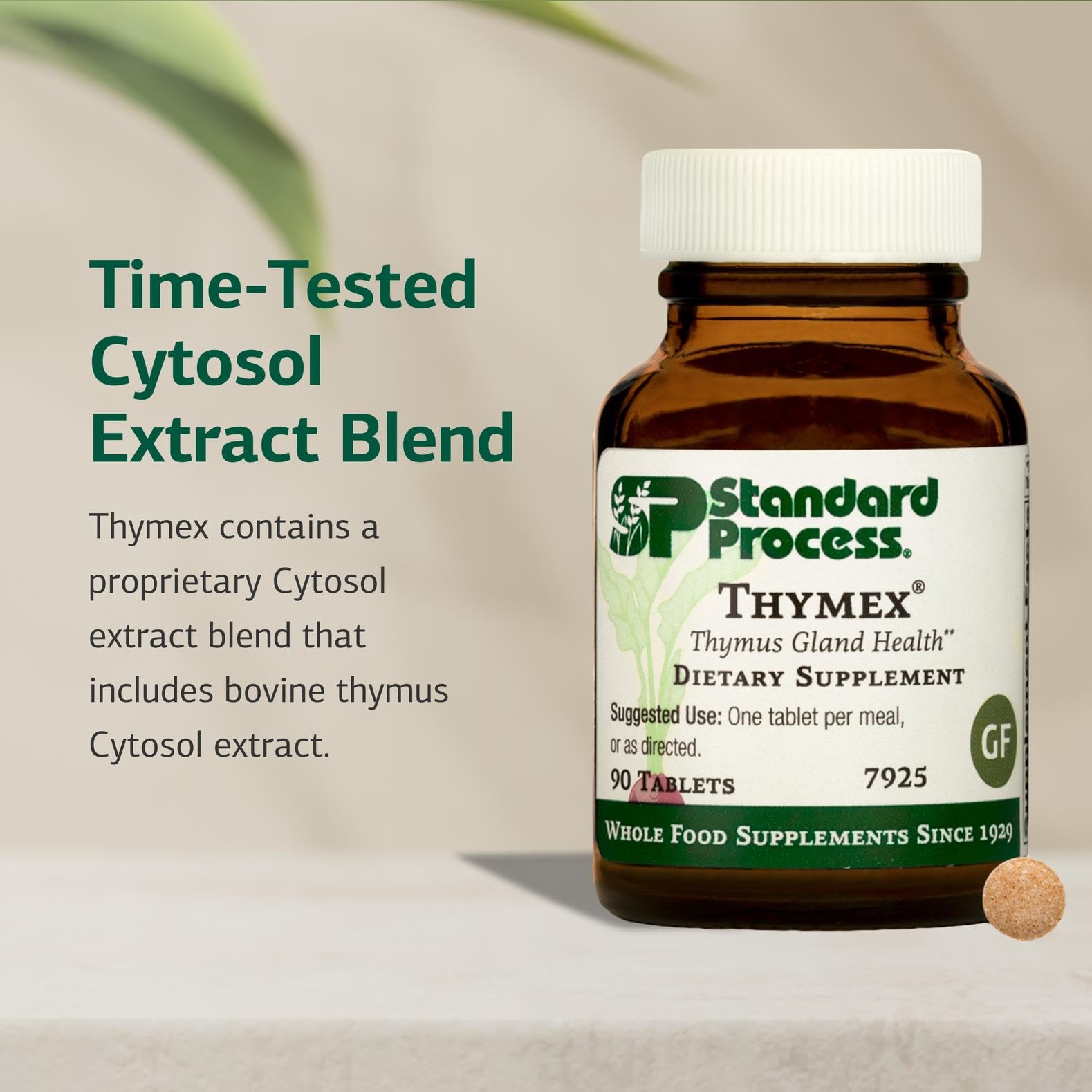 Standard Process Thymex - Cytosol Extract Dietary Supplement for Immune Health - Gluten-Free, Non-Dairy, & Non-Soy - 90 Tablets (90 Servings) Standard Process Inc.Au supplements