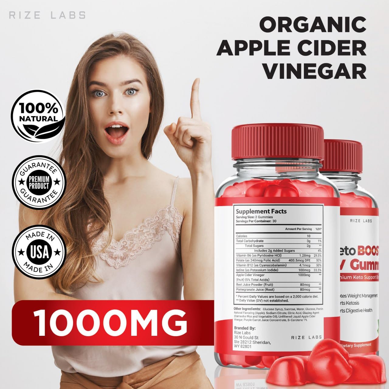 (2 Pack) Keto Boost ACV Gummies - Keto Boost ACV Gummies for Advanced Weight Loss rize labsUS supplements