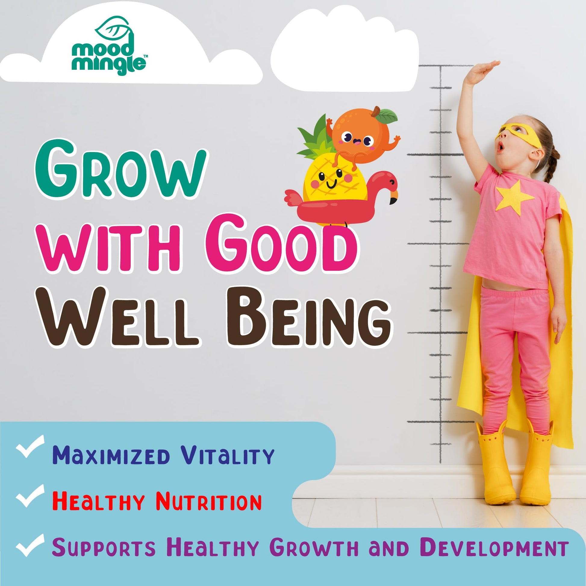 Height Growth Gummies Supplement - Kids Teens Height Increaser Maximizer Grow Taller Vitamins Mood MingleAu supplements