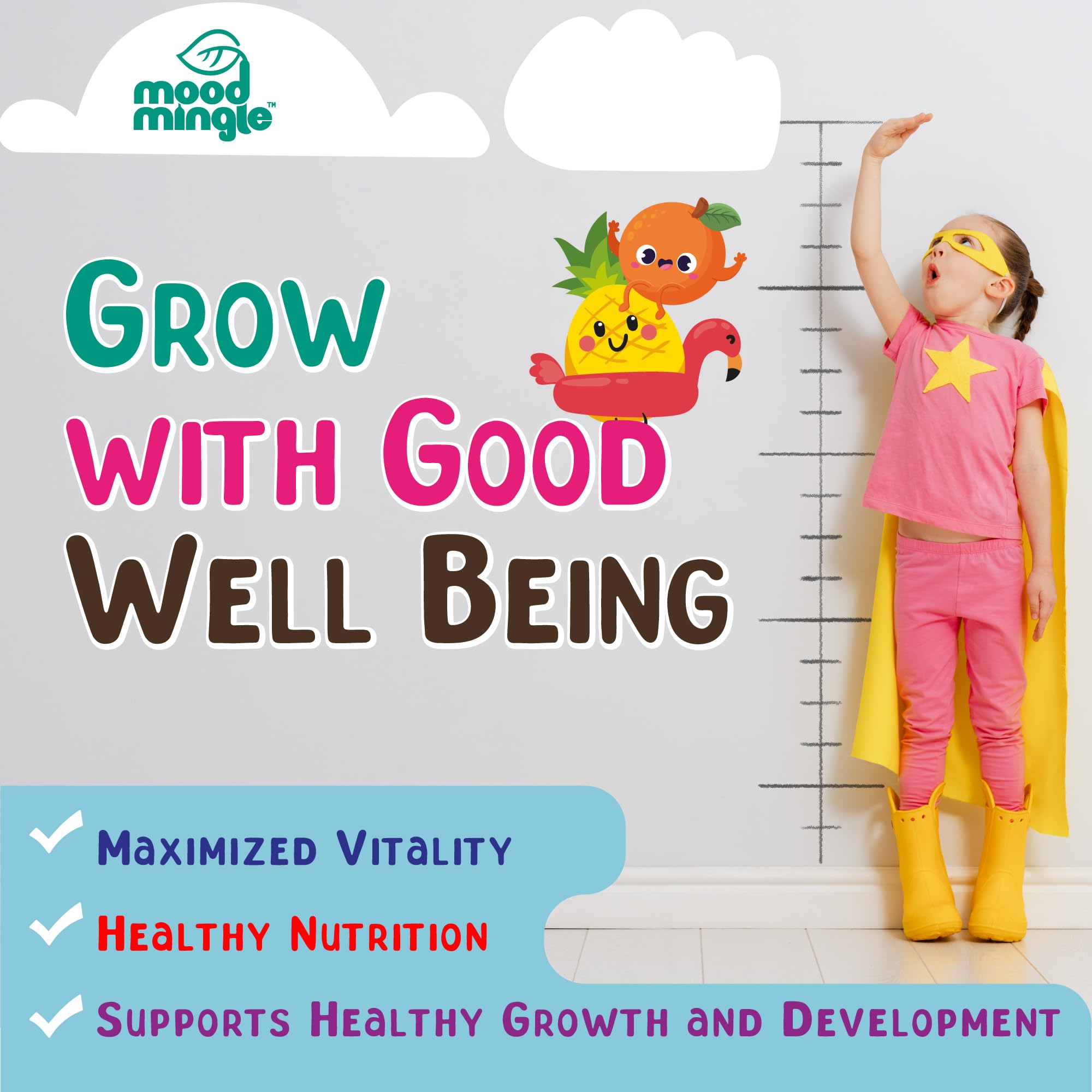 Height Growth Gummies Supplement - Kids Teens Height Increaser Maximizer Grow Taller Vitamins Mood MingleAu supplements