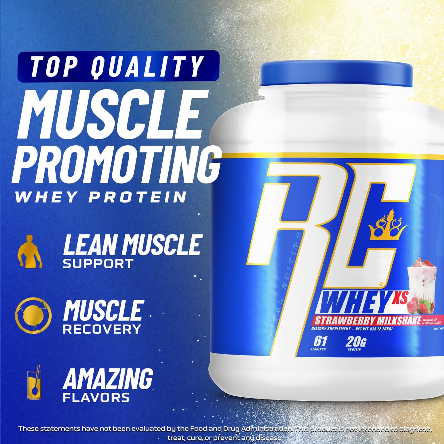 Ronnie Coleman Signature Series Whey XS Protein Powder, Pre Workout Shake Mix Ronnie Coleman Signature SeriesUS supplements