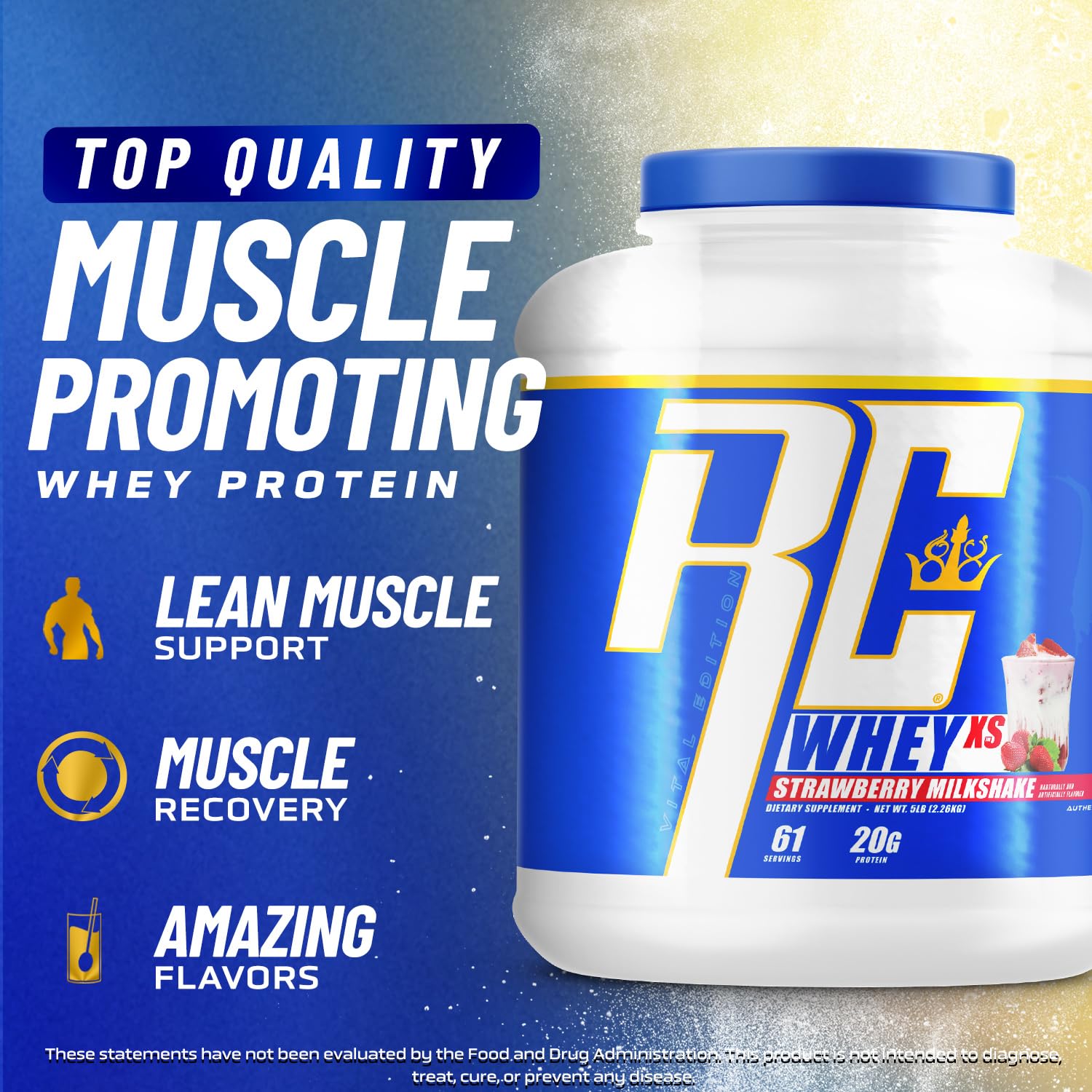 Ronnie Coleman Signature Series Whey XS Protein Powder, Pre Workout Shake Mix Ronnie Coleman Signature SeriesUS supplements