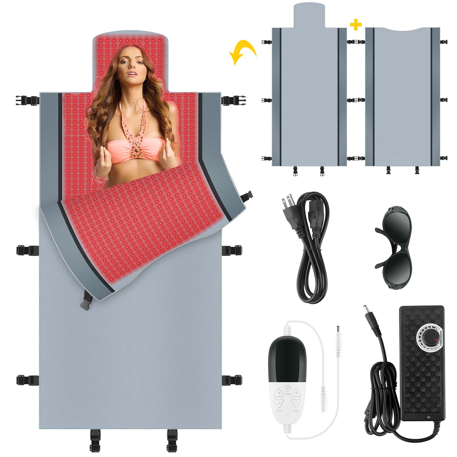 Red Light Therapy for Body - Full Body Red Light Therapy Mat, 71.0x33.31in, 2570Pcs 660nm & 850nm KaoudtAu supplements
