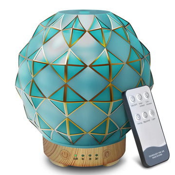 Youenkity Essential Oil Diffuser, Glass Ultrasonic Aromatherapy Diffuser with 7 Color LED Lights YOUENKITYAu supplements