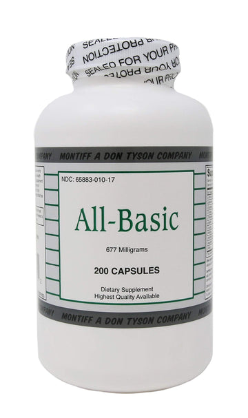 All Basic 677 mg 200 Capsules MontiffAu supplements