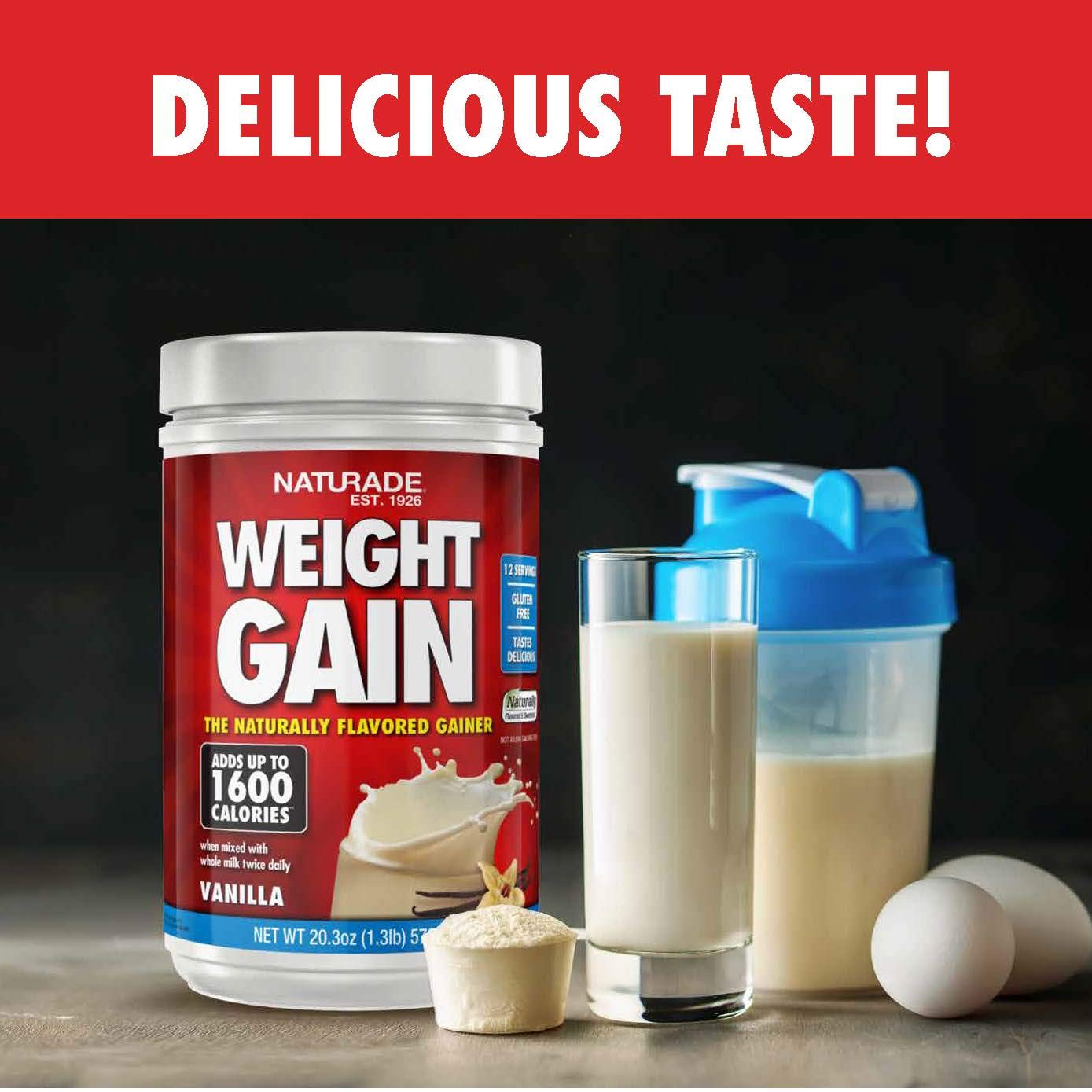 Naturade Weight Gain Instant Nutrition Drink Mix, Vanilla ,20.3 Ounce NaturadeAu supplements
